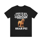 This Is My Human Costume I'm Really A Shar-pei Dog Shirt, Dog Lover Shirt, Shar-pei Dog, Animal Toddler Infant Kids Gift T-Shirt Image 1