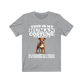 This Is My Human Costume I'm Really A Staffordshire Bull Terrier Dog Shirt, Dog Lover Shirt, Staffordshire Bull Terrier Dog, Animal T-Shirt Image 1