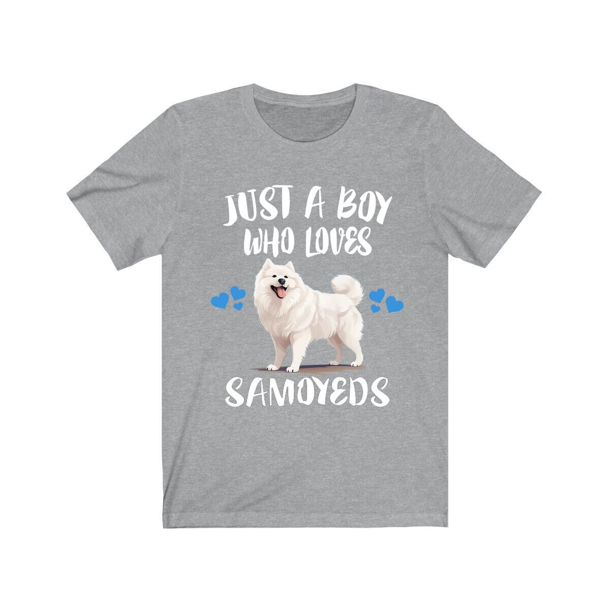 Just A Boy Who Loves Samoyeds Dogs Shirt - Samoyed print design
