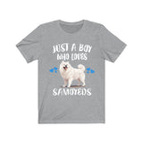 Just A Boy Who Loves Samoyeds Dogs Shirt, Dog Lover Shirt, Samoyed Dog, Animal Toddler Infant Kids Gift T-Shirt Image 4