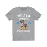 Just A Boy Who Loves Australian Shepherds Shirt, Dog Lover Shirt, Australian Shepherd Dog, Animal Toddler Infant Kids Gift T-Shirt Image 3