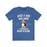 Just A Boy Who Loves Beagles Shirt, Dog Lover Shirt, Beagle Dog, Animal Toddler Infant Kids Gift T-Shirt Image 3