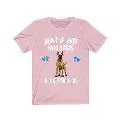 Just A Boy Who Loves Belgian Malinois Shirt - Belgian Malinois print design
