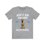 Just A Boy Who Loves Belgian Malinois Shirt, Dog Lover Shirt, Belgian Malinois Dog, Animal Toddler Infant Kids Gift T-Shirt Image 4