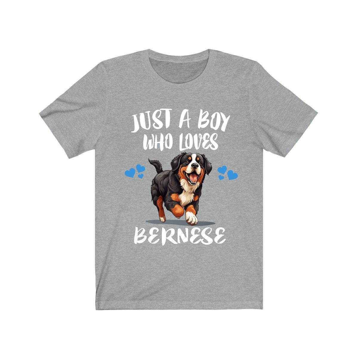 Just A Boy Who Loves Bernese Shirt, Dog Lover Shirt, Bernese Dog, Animal Toddler Infant Kids Gift T-Shirt Image 1