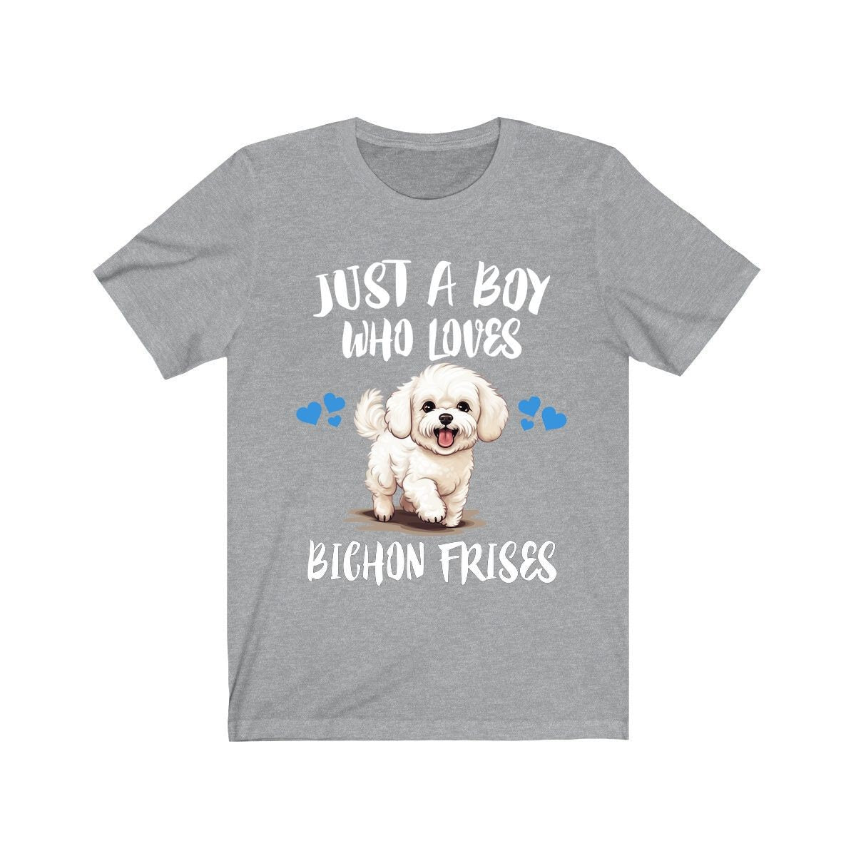 Just A Boy Who Loves Bichon Frise Shirt - Bichon Frise print design