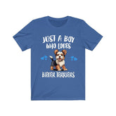 Just A Boy Who Loves Biever Terriers Shirt, Dog Lover Shirt, Biever Terrier Dog, Animal Toddler Infant Kids Gift T-Shirt Image 1