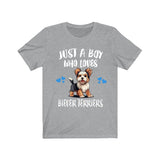 Just A Boy Who Loves Biever Terriers Shirt, Dog Lover Shirt, Biever Terrier Dog, Animal Toddler Infant Kids Gift T-Shirt Image 4