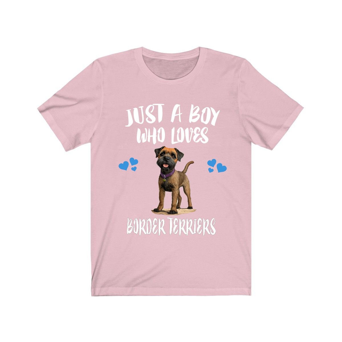 Just A Boy Who Loves Border Terriers Shirt - Border Terrier print design