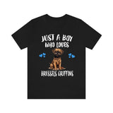 Just A Boy Who Loves Brussels Griffons Shirt, Dog Lover Shirt, Brussels Griffon Dog, Animal Toddler Infant Kids Gift T-Shirt Image 3
