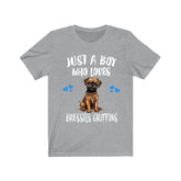 Just A Boy Who Loves Brussels Griffons Shirt, Dog Lover Shirt, Brussels Griffon Dog, Animal Toddler Infant Kids Gift T-Shirt Image 1