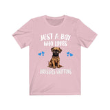 Just A Boy Who Loves Brussels Griffons Shirt, Dog Lover Shirt, Brussels Griffon Dog, Animal Toddler Infant Kids Gift T-Shirt Image 4