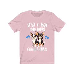 Just A Boy Who Loves Chihuahuas Shirt - Chihuahua print design