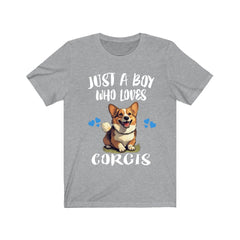 Just A Boy Who Loves Corgis Dogs Shirt - corgi print design
