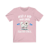 Just A Boy Who Loves Eskimo Dogs Shirt, Dog Lover Shirt, Eskimo Dog, Animal Toddler Infant Kids Gift T-Shirt Image 4
