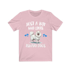 Just A Boy Who Loves Eskimo Dogs Shirt - Eskimo Dog print design