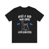 Just A Boy Who Loves Giant Schnauzers Dogs Shirt, Dog Lover Shirt, Giant Schnauzer Dog, Animal Toddler Infant Kids Gift T-Shirt Image 3