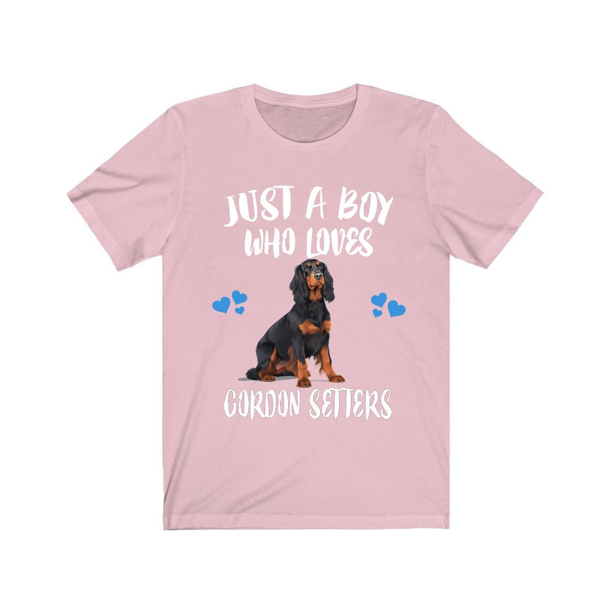 Just A Boy Who Loves Gordon Setters Shirt - Gordon Setter print design