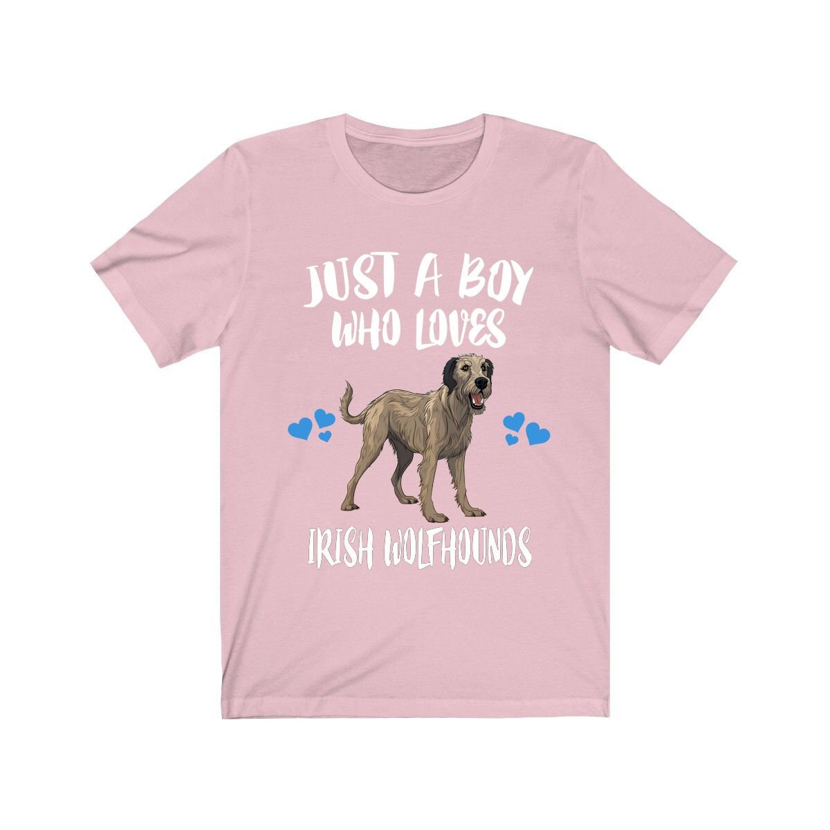 Just A Boy Who Loves Irish Wolfhounds Dogs Shirt - Irish Wolfhound print design