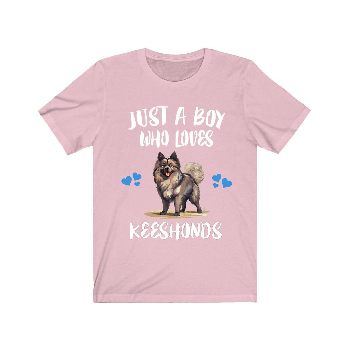 Just A Boy Who Loves Keeshonds Dogs Shirt - Keeshond print design