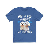 Just A Boy Who Loves Maltese Dogs Shirt, Dog Lover Shirt, Maltese Dog, Animal Toddler Infant Kids Gift T-Shirt Image 4