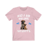 Just A Boy Who Loves Mastiffs Shirt, Dog Lover Shirt, Mastiff Dog, Animal Toddler Infant Kids Gift T-Shirt Image 4