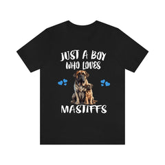 Just A Boy Who Loves Mastiffs Shirt - Mastiff print design