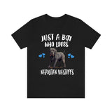 Just A Boy Who Loves Napolitan Mastiffs Dogs Shirt, Dog Lover Shirt, Mastiff Dog, Animal Toddler Infant Kids Gift T-Shirt Image 3