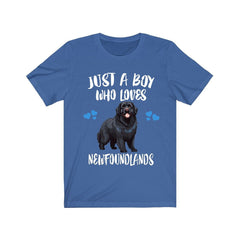 Just A Boy Who Loves Newfoundlands Dogs Shirt - Newfoundland print design