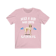 Just A Boy Who Loves Salukis Dogs Shirt - Saluki print design
