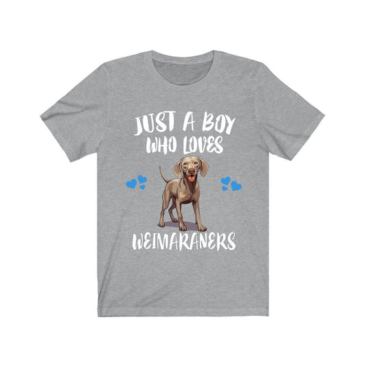 Just A Boy Who Loves Weimaraners Dogs Shirt - Weimaraner print design