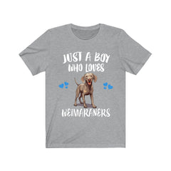 Just A Boy Who Loves Weimaraners Dogs Shirt - Weimaraner print design