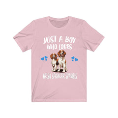Just A Boy Who Loves Welsh Springer Spaniels Shirt - Welsh Springer print design