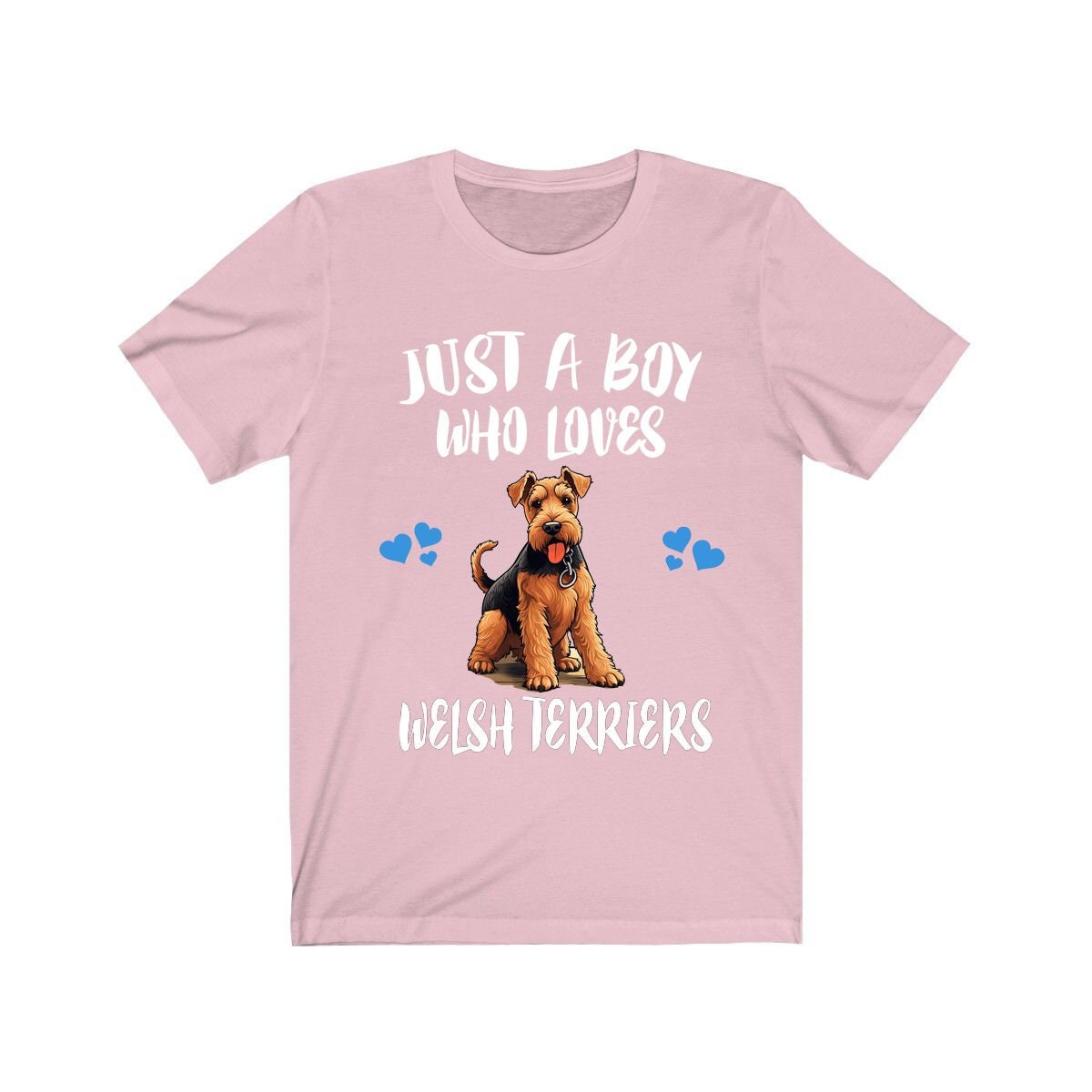 Just A Boy Who Loves Welsh Terriers Dogs Shirt - Welsh Terrier print design