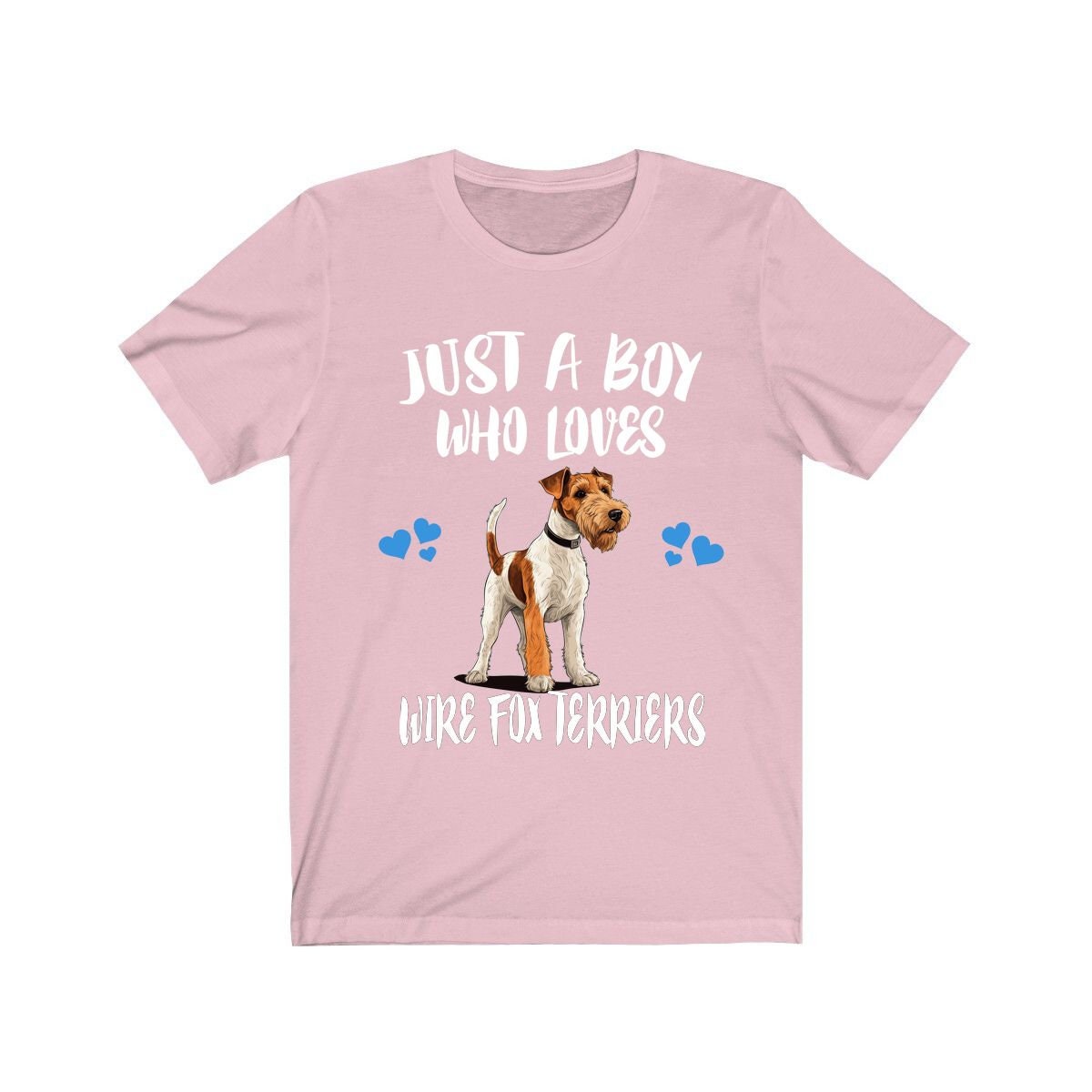 Just A Boy Who Loves Wire Fox Terriers Dogs Shirt - Wire Fox Terrier print design