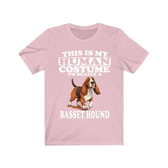 This Is My Human Costume I'm Really A Basset Hound Shirt - Basset Hound print design