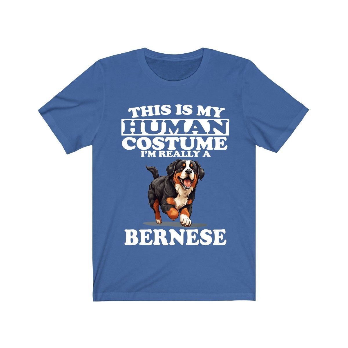 This Is My Human Costume I'm Really A Bernese Mountain Dog Shirt - Bernese print design