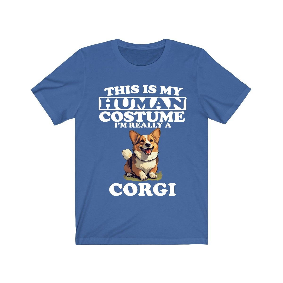 This Is My Human Costume I'm Really A Corgi Shirt - Corgi print design