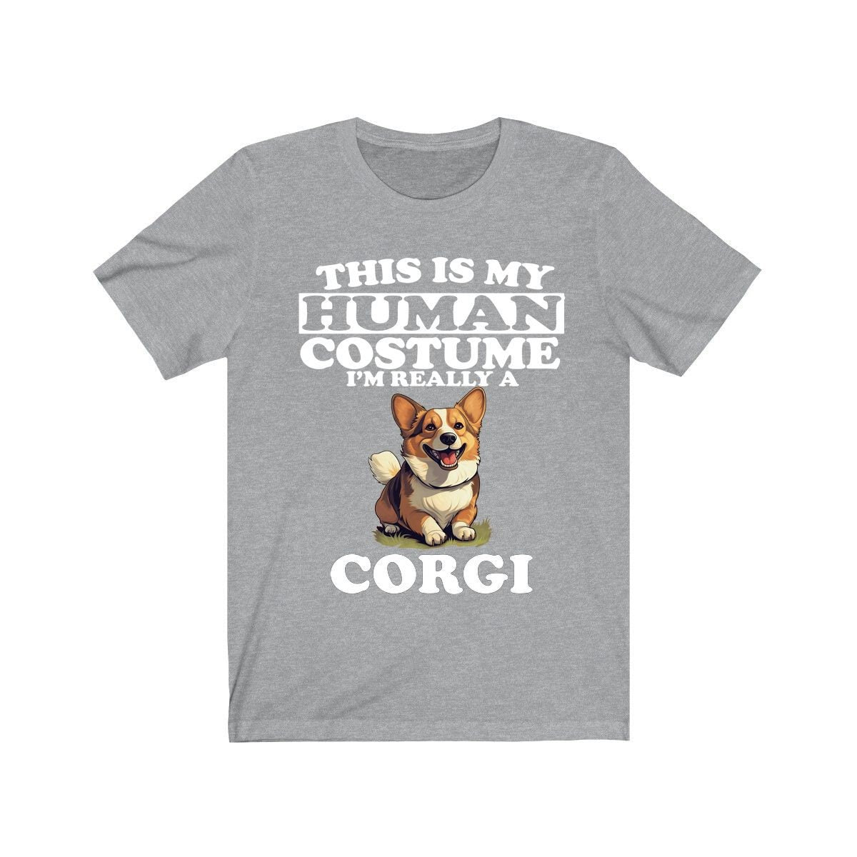 This Is My Human Costume I'm Really A Corgi Shirt - Corgi print design