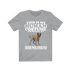 This Is My Human Costume I'm Really An Irish Wolfhound Shirt - Irish Wolfhound print design