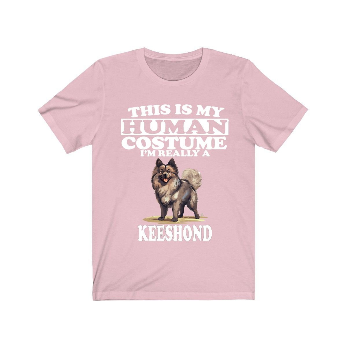 This Is My Human Costume I'm Really A Keeshond Shirt - Keeshond print design