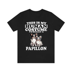This Is My Human Costume I'm Really A Papillon Shirt - Papillon print design