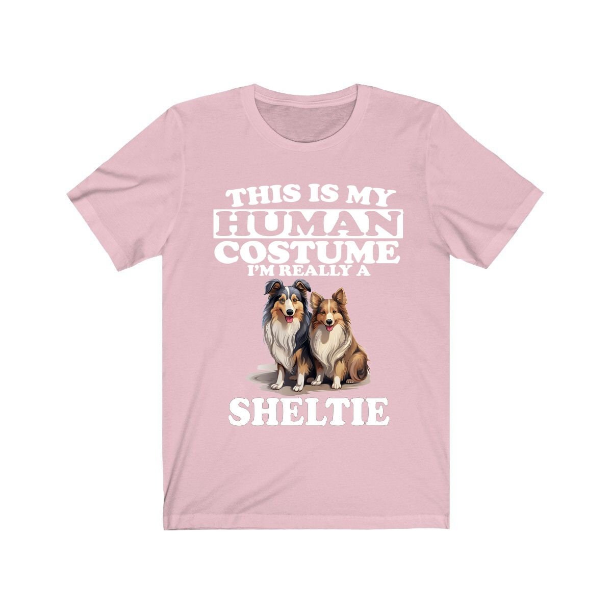 This Is My Human Costume I'm Really A Sheltie Shirt - Sheltie print design