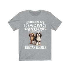 This Is My Human Costume I'm Really A Tibetan Terrier Shirt - Tibetan Terrier print