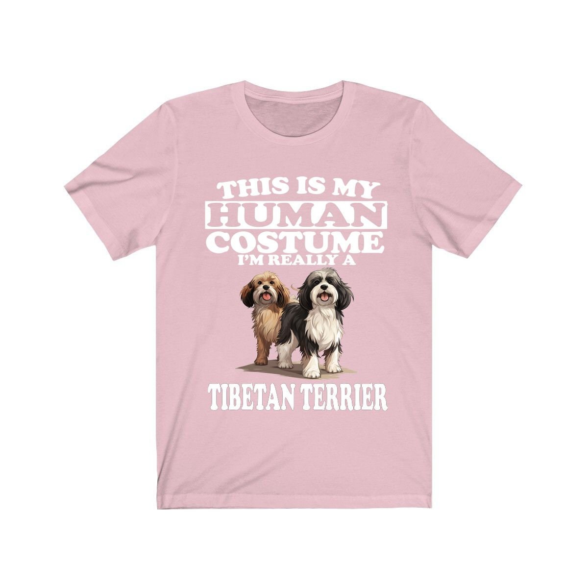 This Is My Human Costume I'm Really A Tibetan Terrier Shirt - Tibetan Terrier print