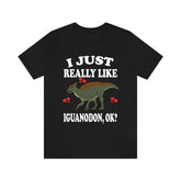 I Just Really Like Iguanodon Dinosaur Shirt, Iguanodon Lover Shirt, Iguanodon Animal Lover Adult Toddler Infant Kids Gift T-Shirt Image 1
