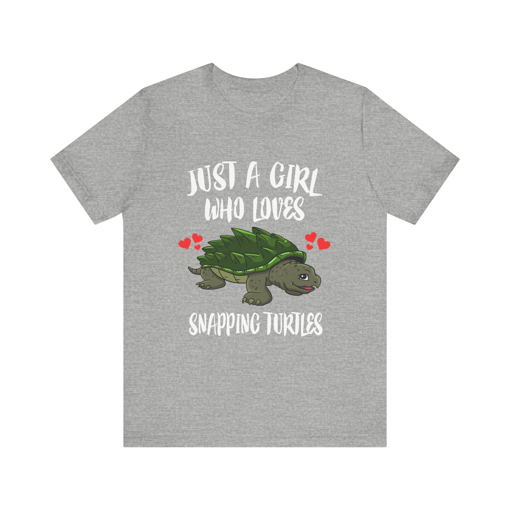 Just a girl who loves snapping turtles freshwater reptile tee