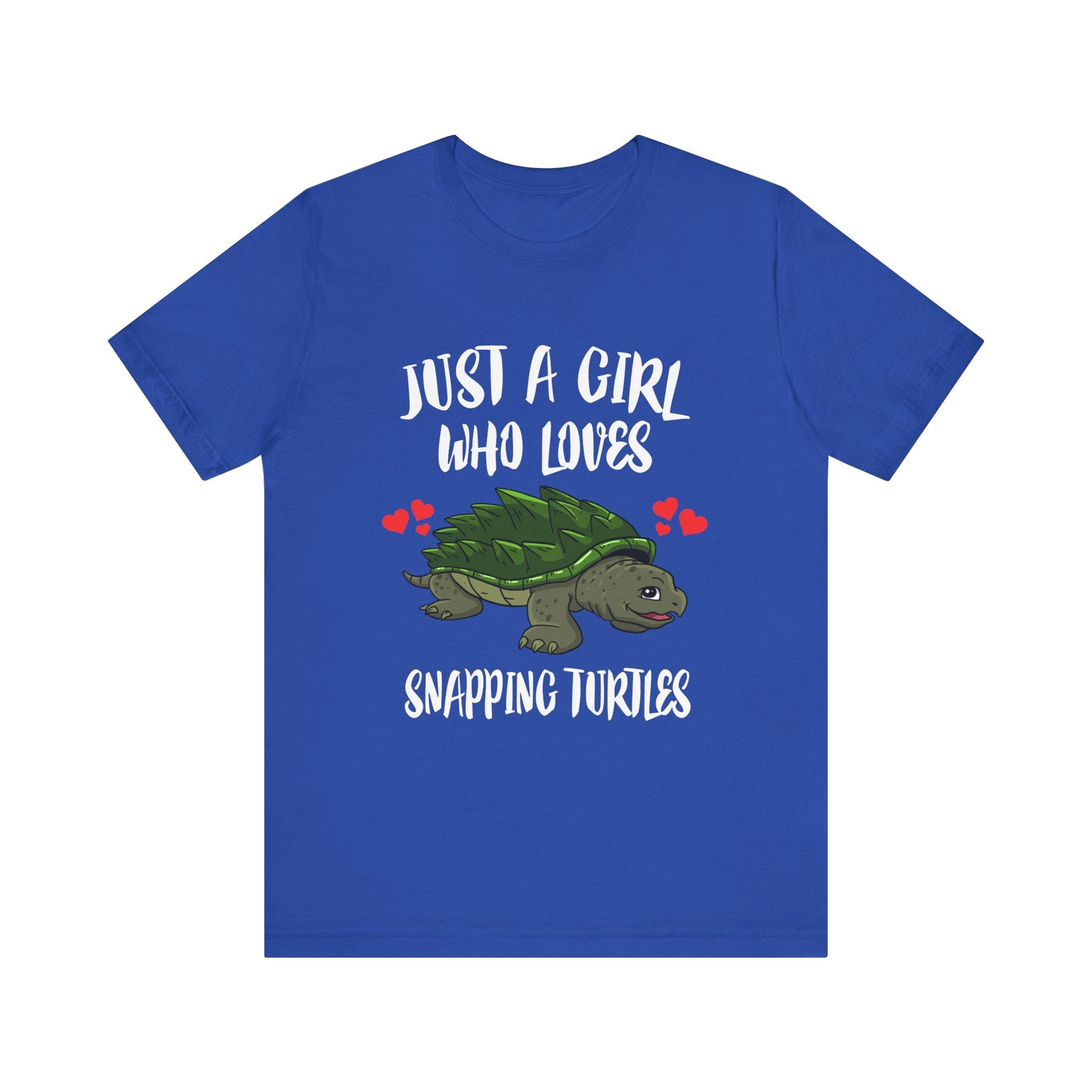 Just a girl who loves snapping turtles freshwater reptile tee