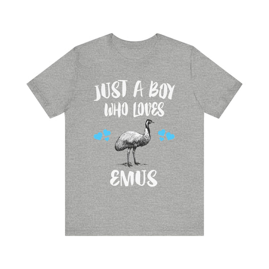 Just A Boy Who Loves Emus Birds Shirt - emu print design