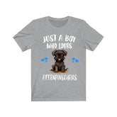 Just A Boy Who Loves Affenpinschers Shirt, Dog Lover Shirt, Affenpinschers Dog, Animal Toddler Infant Kids Gift T-Shirt Image 1